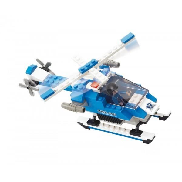 Briques Compatibles Lego - Construction - Police - Police Hélicoptère - Sluban