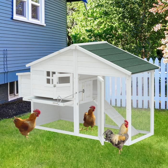 Poulailler Clapier Modèle Chalet Suspendu Toit Ouvrant Multi