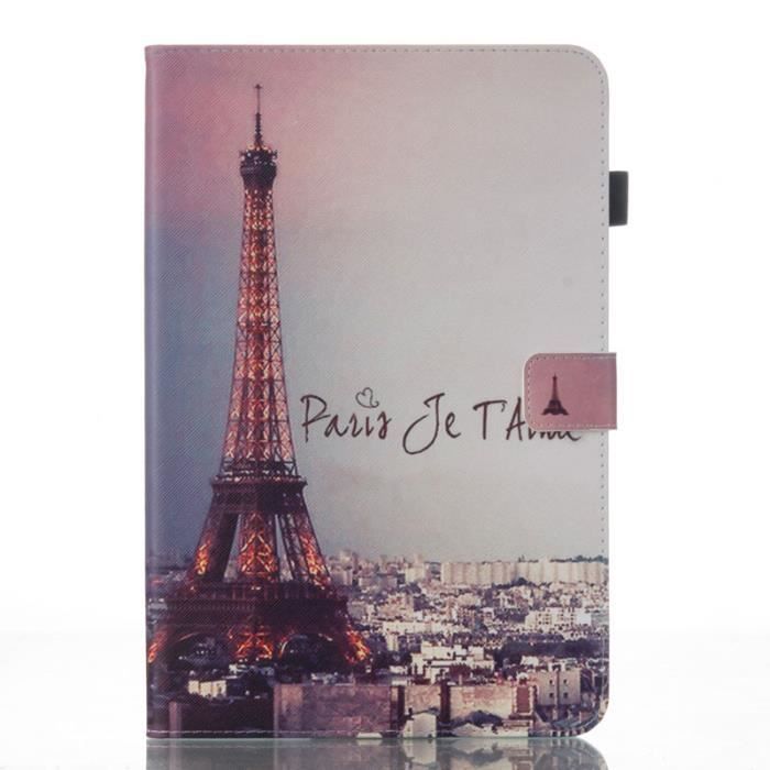 Tablette Etui Pour Samsung Galaxy Tab A A6 10.1 SM-T580 T585 conception flip en cuir housse