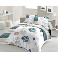 HOUSSE DE COUETTE ET TAIES LOVELY HOME Parure de couette 100% coton Shalim - HOUSSE DE COUETTE ET TAIES LOVELY HOME Parure de couette 100% coton Shalim -
