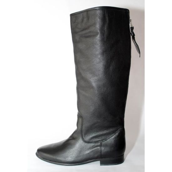 Forts 42 Neuves Mollets Cuir Femme T Noir Bottes wRxqfAYWIW