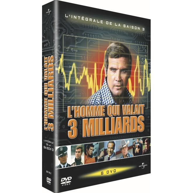 L Homme Qui Valait 3 Milliards Saison 1 DVD L'homme qui valait trois milliards, saison 3 en dvd série pas cher
