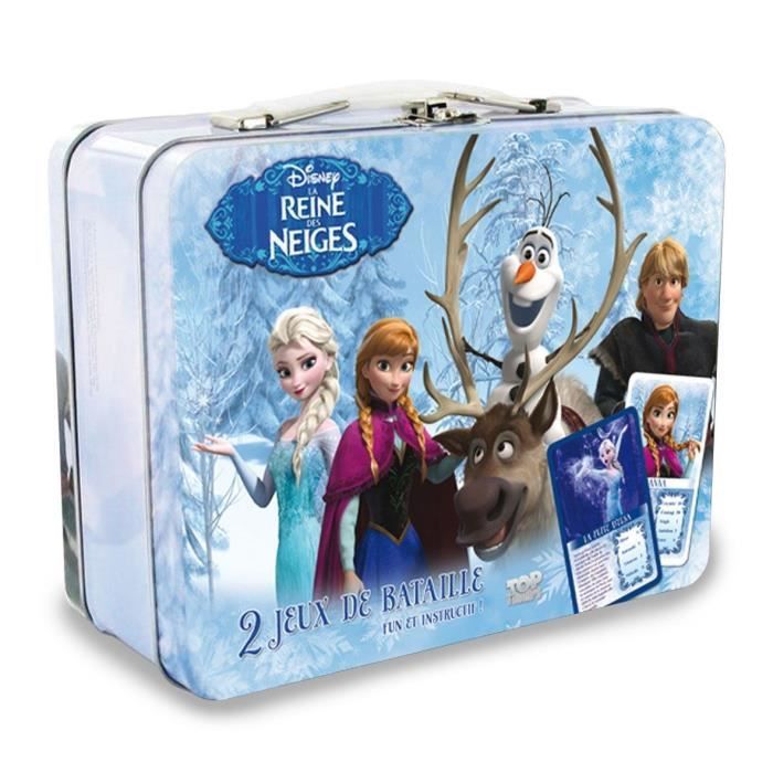 LA REINE DES NEIGES Coffret Collector 2 Jeux de Bataille