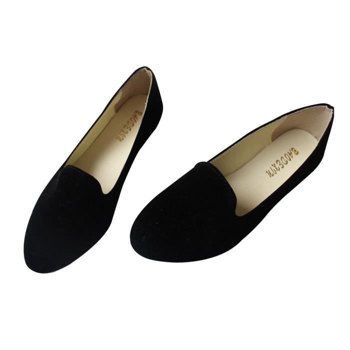 Topschuhe24 Femmes Chaussures Ballerines, Couleur:Noir, Pointure:36 EU