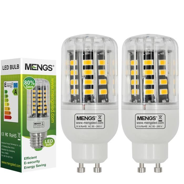 Led 2pcs Et Vaciller 5w Aluminium Mengs® Anti Gu10 Ampoule Plaque zMVqpGLSU