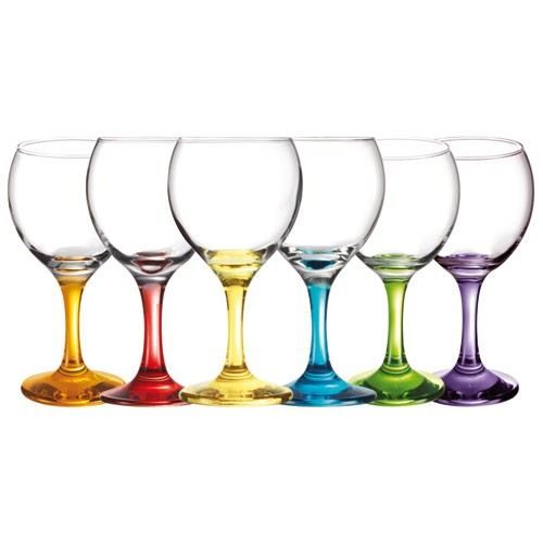 verres à pied Arc en Ciel   21 cL   6 coloris   Achat / Vente VERRE