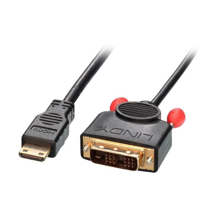 LINDY Câble Mini HDMI vers DVI-D - 2m