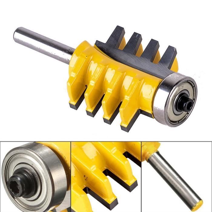 Yuhtech 3 Pcs 1//4 Pouce Tige Demi-Ronde Bullnose Routeur Bit Fraise /à Bois Coupe Rayon 5//16 1//2 3//8 Outil Pour Menuiserie