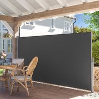 PARAVENT Paravent extérieur rétractable 350 x 180 cm (L x H PARAVENT Paravent extérieur rétractable 350 x 180 cm (L x H