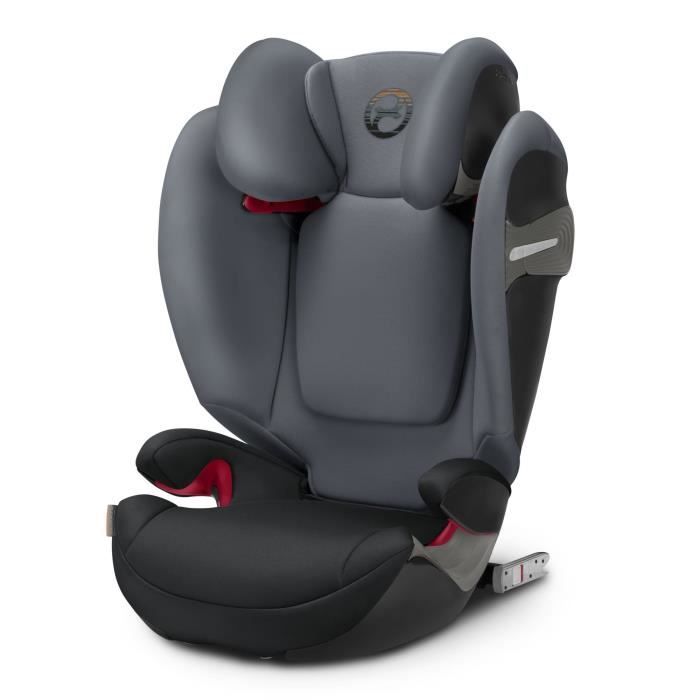 CYBEX Siège auto Groupe 2 3 - Solution S - Fix Isofix - Pepper Black