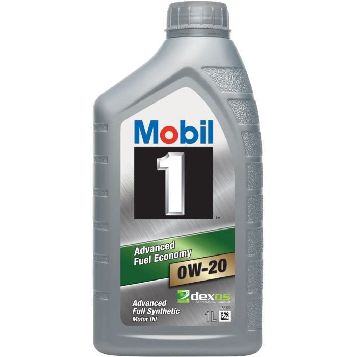 Huile moteur MOBIL 1 Fuel Economy 0W20 Essence et Diesel 1 L