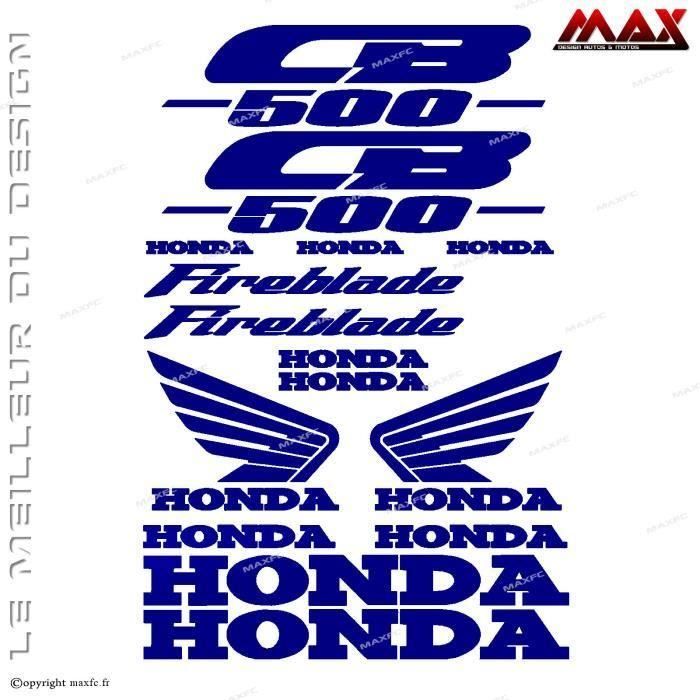 15 Stickers Cb500 Bleu Marine Honda Cb 500 Cbf Cb F Cbr