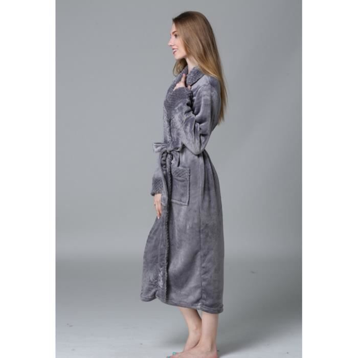 robe de chambre femme hiver - achat / vente pas cher
