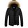 Doudoune Homme Slim Couleur unie Col de fourrure