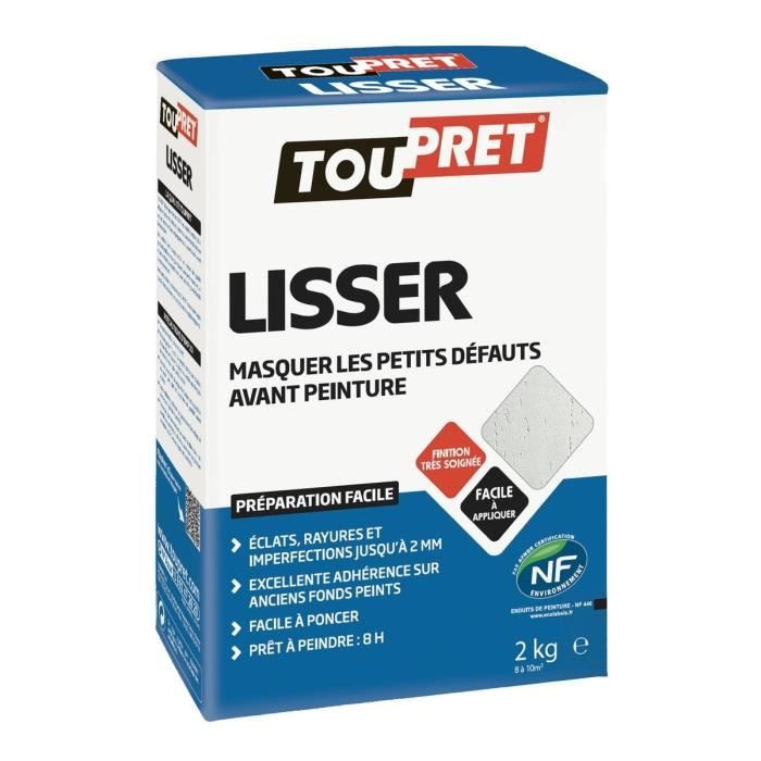 TOUPRET Enduit de lissage en poudre 2 kg