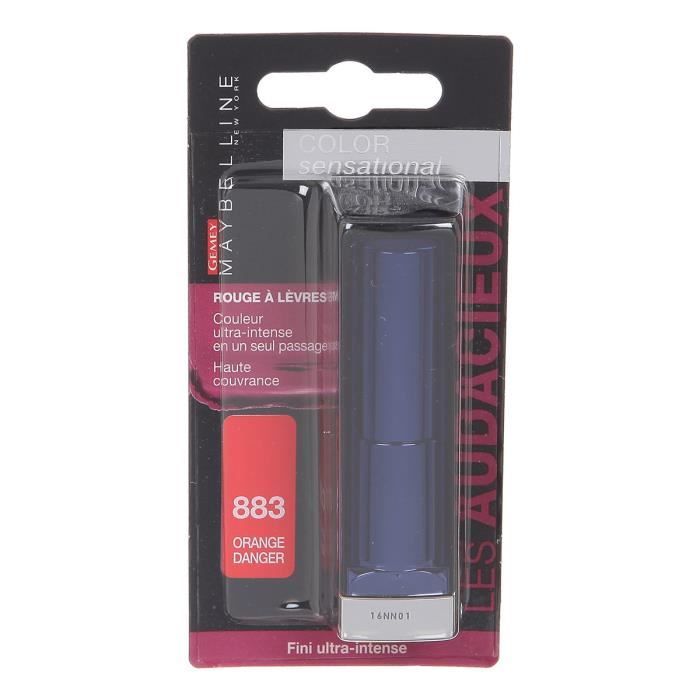 MAYBELLINE Rouge à levres 883 - Orange Danger
