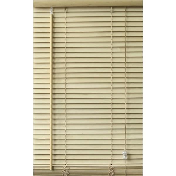 store vénitien bois clair, largeur 50 x hauteur 130 cm - achat