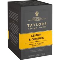 THÉ TAYLORS Thé au Citron et à l'Orange - 20 sachets - THÉ TAYLORS Thé au Citron et à l'Orange - 20 sachets -