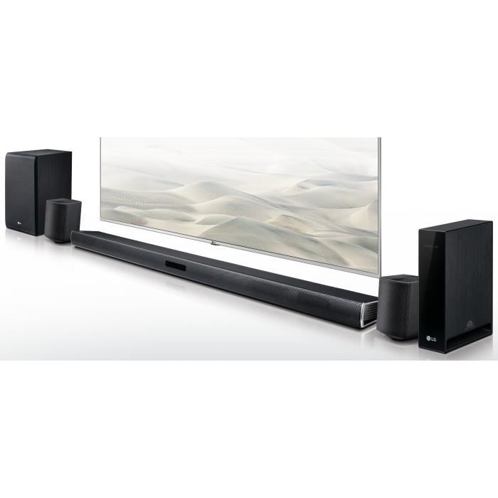 LG SJ4R Barre de son Bluetooth 4.1 avec caisson de basses et enceintes arrières sans fil - 420W