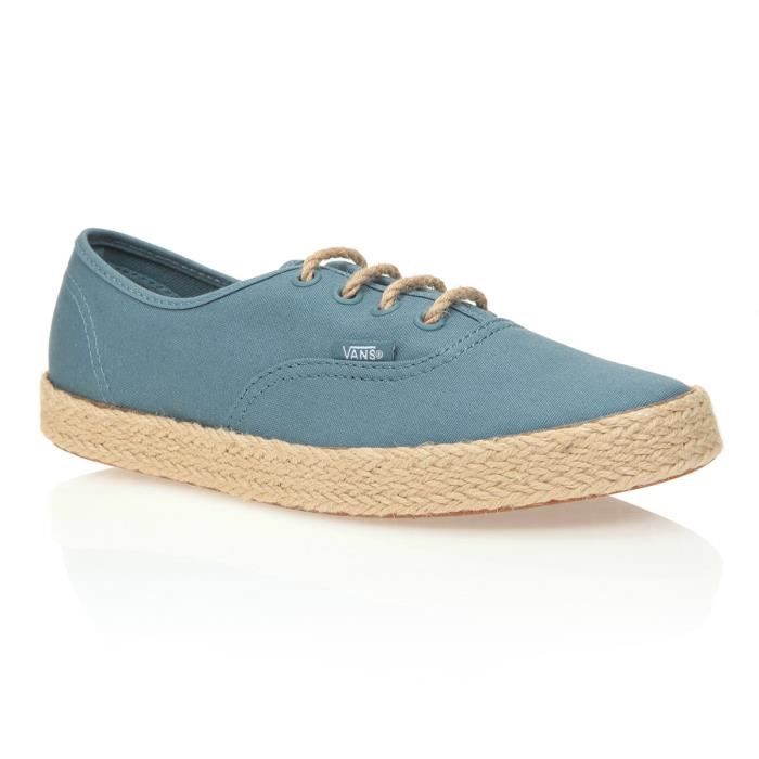VANS Chaussures Authentic Espadril Canvas Aegean - Femme - Bleu gris