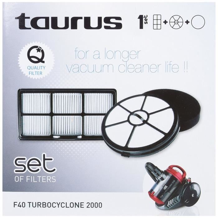 TAURUS 999192000 Filtres pour aspirateur F40 TURBOCYCLONE 2000