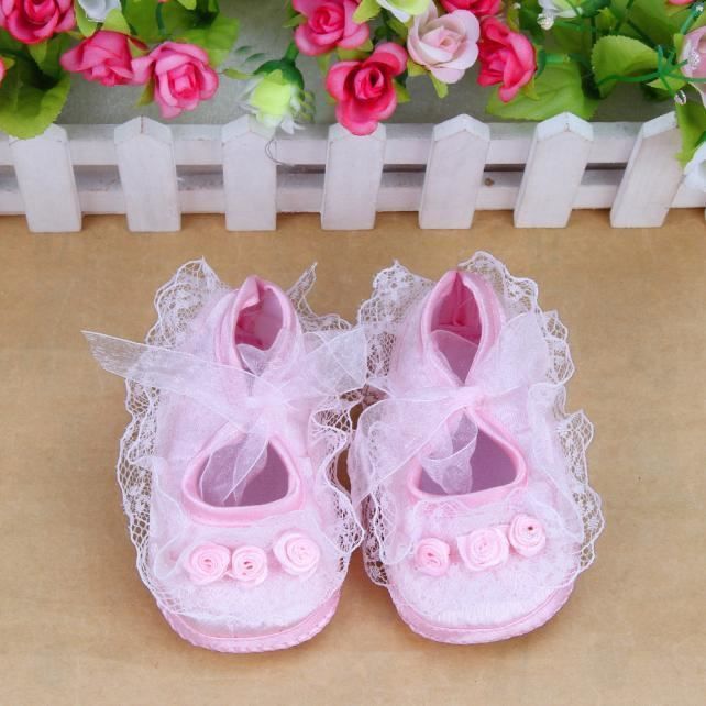 Bb Fleurs Prewalker Du n Chaussures Souples Rose Nouveau 6SqR6P