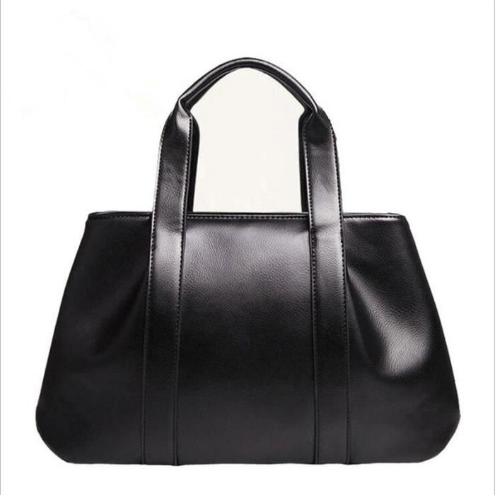 Femme Noir À Cuir Sac 2017 Main eIE2b9WDHY