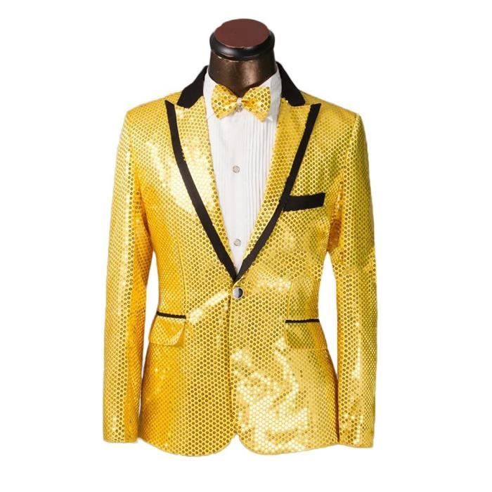 Mince Jaune Dansant Fête Mode Veste Hommes Costume C Achat 10XI7