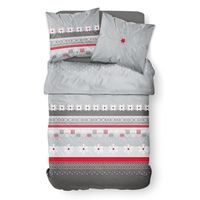 HOUSSE DE COUETTE ET TAIES TODAY Parure de couette LA CLUSAZ - 100% coton - 2 HOUSSE DE COUETTE ET TAIES TODAY Parure de couette LA CLUSAZ - 100% coton - 2