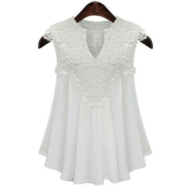 Femme Chemisier noir Blanc Mode Blanc Européen w5gqxn6Ep0