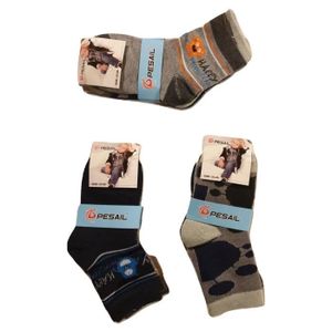 Mod/èle photo assorti selon arrivage 27//30, Pack de 3 socquettes Looney Tunes Chaussettes gar/Ã/§on fantaisie