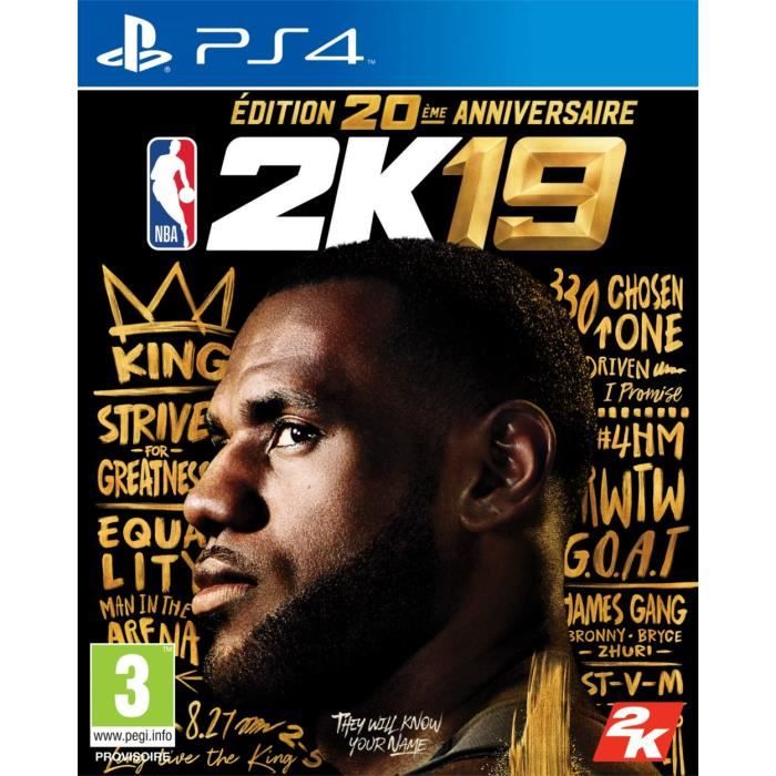 NBA 2K19 Édition 20ème anniversaire Jeu PS4