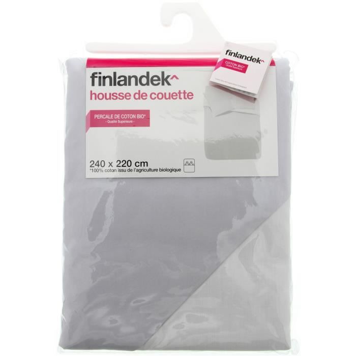 FINLANDEK Housse de couette 240X220 Premium Bio