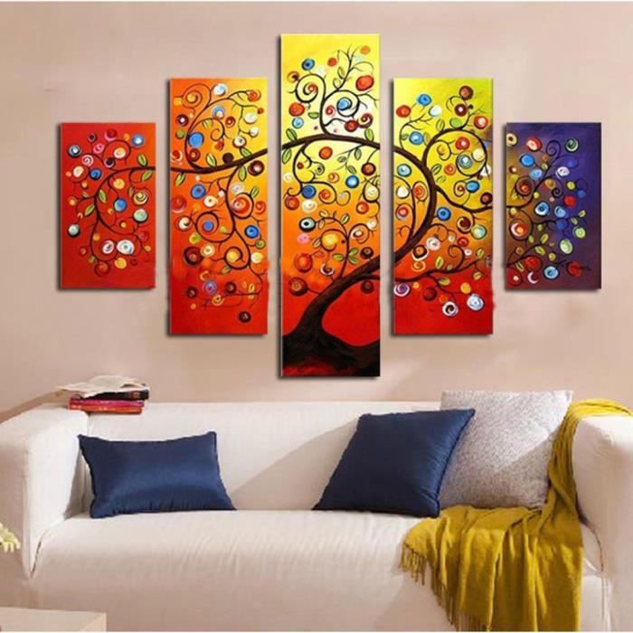 peinture sur toile 5 parties
