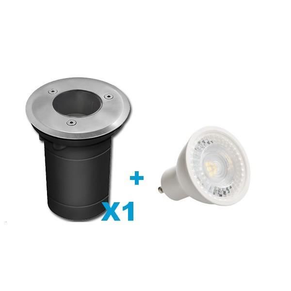spot encastrable exterieur led 7w blanc froid - achat / vente spot