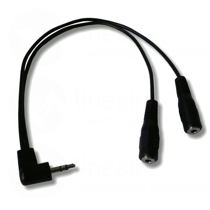 LINEAIRE A192A Câble jack double Stéréo 3.5mm