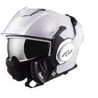 CASQUE MOTO SCOOTER LS2 Casque Modulable Valiant + Cagoule - Blanc CASQUE MOTO SCOOTER LS2 Casque Modulable Valiant + Cagoule - Blanc