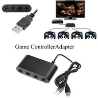ADAPTATEUR MANETTE Adaptateur Manette Avec 4 Ports Pour Wii U,Switch ADAPTATEUR MANETTE Adaptateur Manette Avec 4 Ports Pour Wii U,Switch