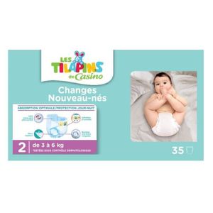 LES TILAPINS Couches Mini Taille 2 - 3 à 6kg - 35 couches LES TILAPINS Couches Mini Taille 2 - 3 à 6kg - 35 couches