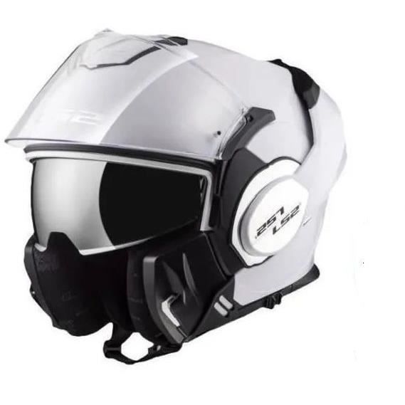 Ls2 Casque Modulable Valiant Cagoule Blanc Achat Vente