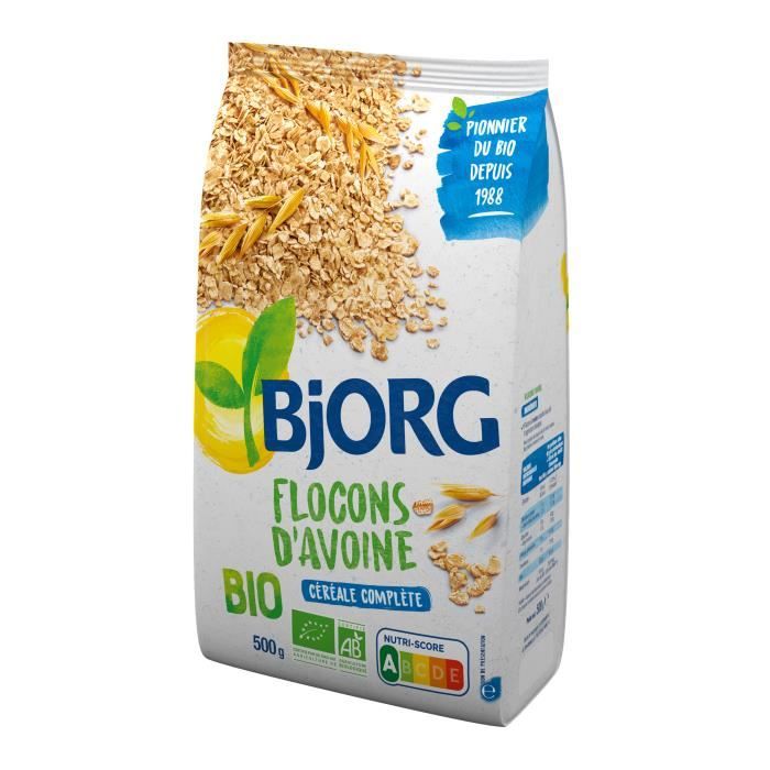 Flocons d'avoine nature 500 g Bjorg