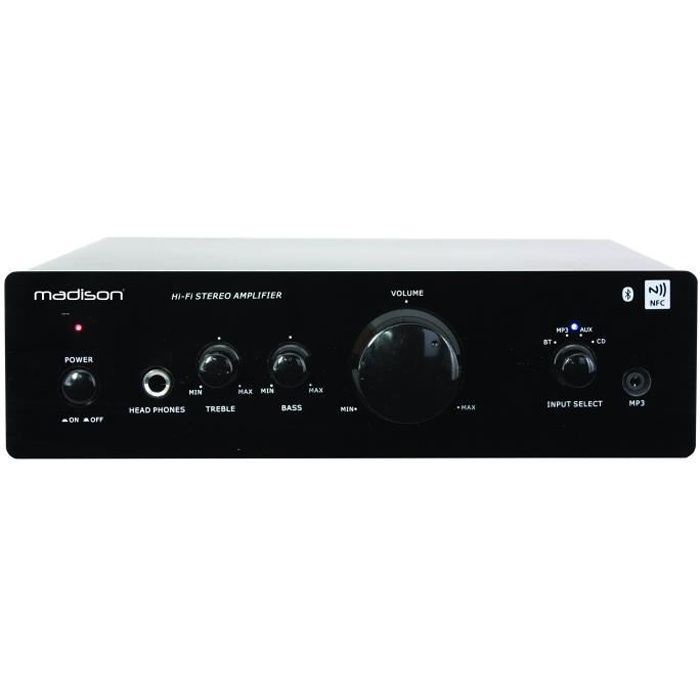 MADISON MAD1000 Amplificateur Hi-fi stéréo avec Bluetooth et NFC 2x50W
