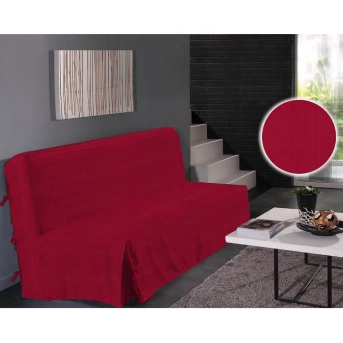 Housse canap/é clic-clac Rouge 140x200cm