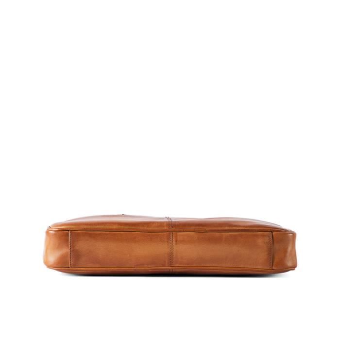 en ordinateur pouces rembourré la 15 cuir Hommes à portable Sac pour wIY7q5F