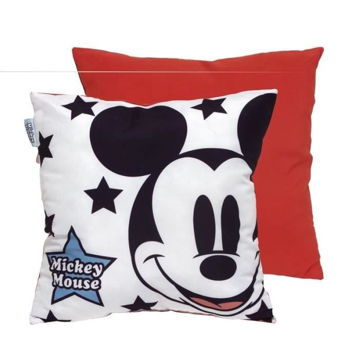 DISNEY Coussin Carré Confort Mickey Mouse - 40x40 cm