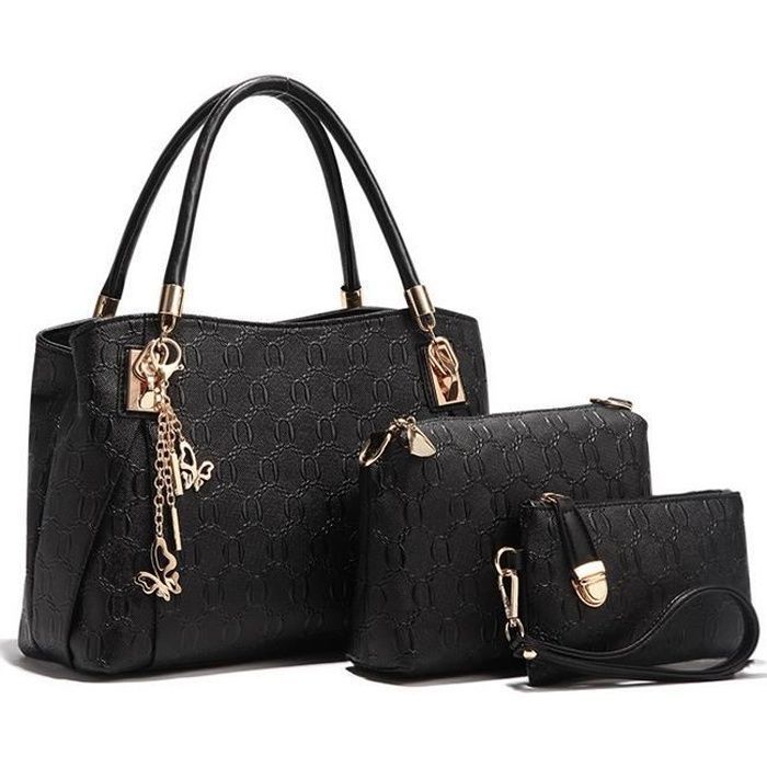 Noir Sacs En À Main Cuir Sac De Femmes Luxe EH9WD2I