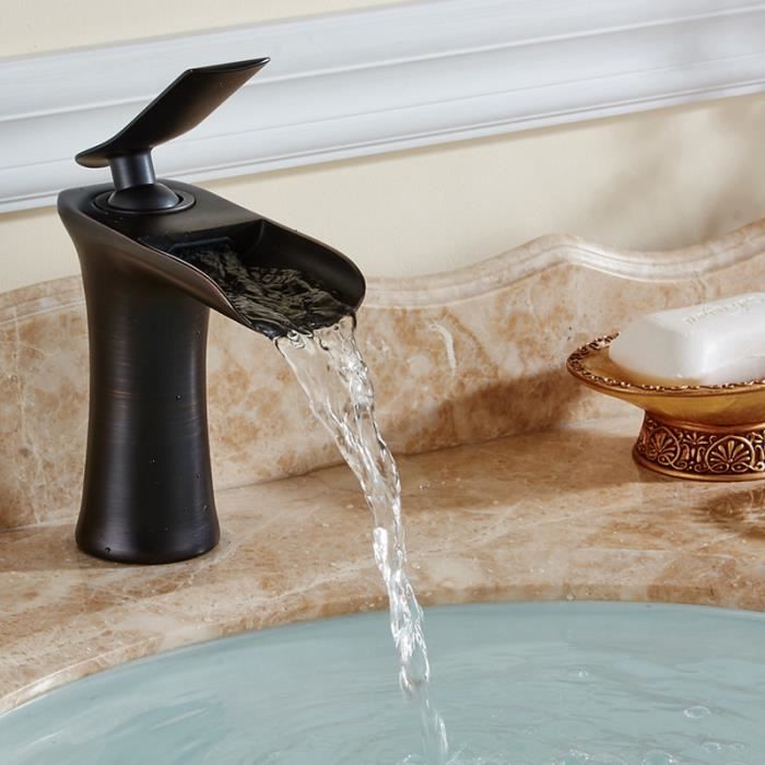 cuivre salle bains bassin robinet cascade noir bronze chaude et froide eau mlangeur lavabo robinet avec tuyau - Salle De Bain Cuivre cuivre salle bains bassin robinet cascade noir bronze chaude et froide eau mlangeur lavabo robinet avec tuyau - Salle De Bain Cuivre