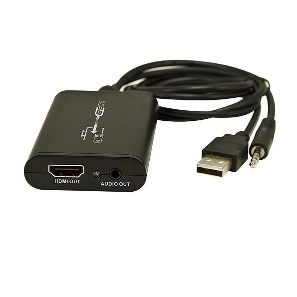 Adaptateur USB 3.0 Vers HDMI 1080p - Convertisseur Vidéo Pour PC, Ordinateur Portable Et Moniteur
