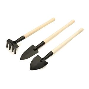 Set Jardinage RICHDMI 3 Pièces - Pelle, Rateau & Cultivateur Anti-dérapants Pour Potager & Fleurs