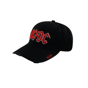 AC//DC Homme Casquette de baseball Mesh Back LOGO ROUGE